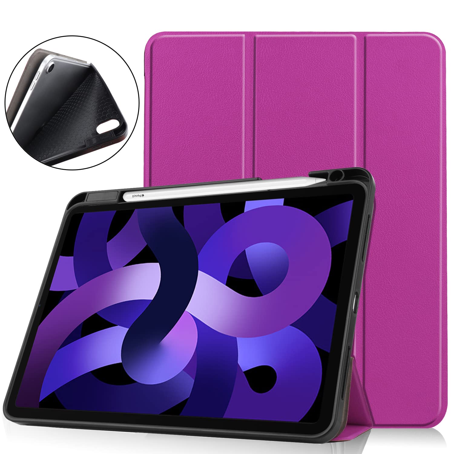 iPad Air 第5世代 パープル 本体 ケース 非純正ペンシル付 Amazon.co.jp: iPad Air 5 ケース 2022 iPad Air 第5世代 ケース iPad
