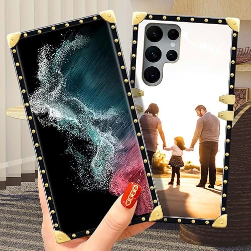 Miniatura 4 de Funda personalizada compatible con Samsung Galaxy S22 Ultra, diseño de fotos DIY S22 Ultra para niñas, TPU suave a prueba de golpes, parte trasera