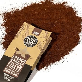 Ozeline Vanilya Aromalı Filtre Kahve 250 g – Moka Pot için Öğütülmüş – Yumuşak Vanilya Aroması