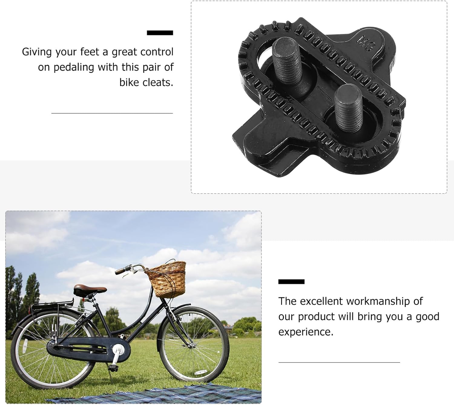 Mountain Bike Cleats with Multi-Directional Release Durable Spindle Compatible with Road and Mountain Pedals Easy Installation for Efficient Cycling Performance
