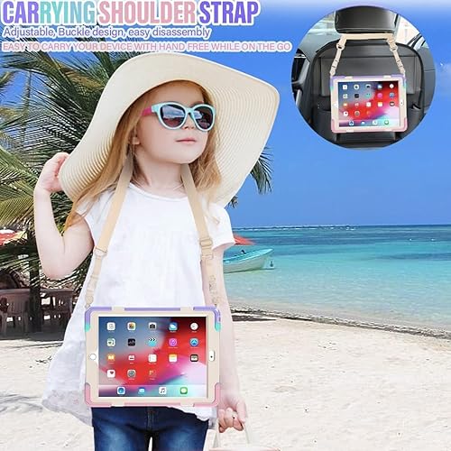 Vista 290 de Funda para iPad (A16) de 11 pulgadas 2025, Aslo para iPad 10 de 10.9 pulgadas 2022, funda resistente a prueba de golpes, soporte giratorio, soporte