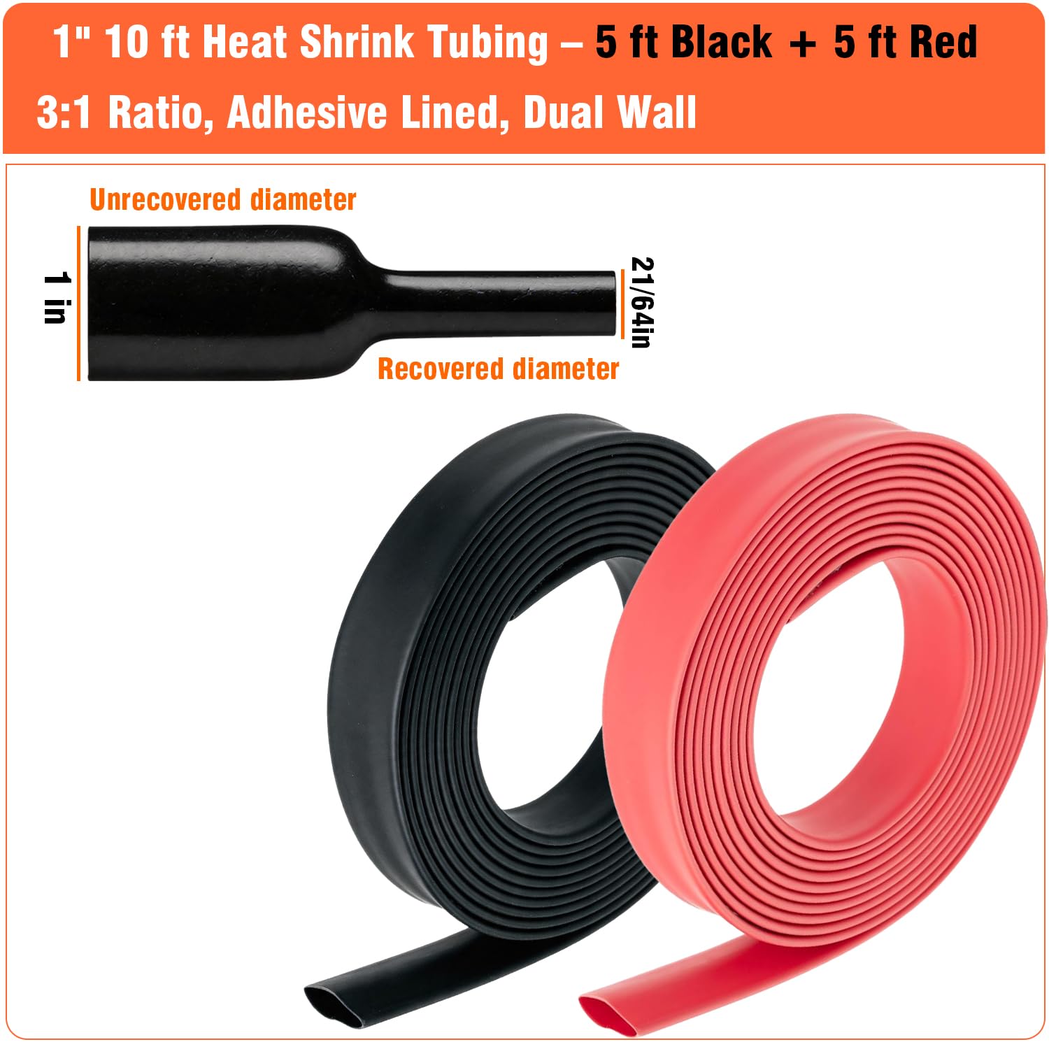 Marine Grade Heat Shrink Tubing - 10ft Dual Color -2