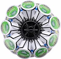 Vista 7 de Rice rat K-Cup - Almacenamiento de cápsulas de café, soporte para cápsulas de carrusel, almacenamiento para cápsulas K (54 cápsulas, 6 niveles)