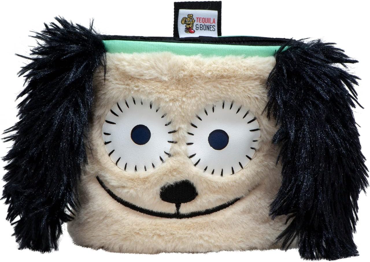 Tequila&Bones Dog Treat Bag Training Pouch, Hands-Free Dog Treat Pouch, Dog Walking Pouch, Waist Bag | Washable Inner Bag | with Belt, Clip & Drawstring Closure (Chester)