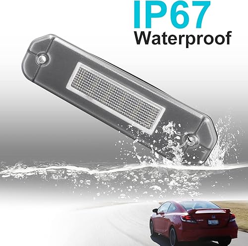 Miniatura 7 de NSLUMO Repuesto de luz LED para placa de matrícula para Hon'da Civic Gen 6th 1992-2000, Del Sol 1993-1997, compatible con OEM 6000K xenón blanco