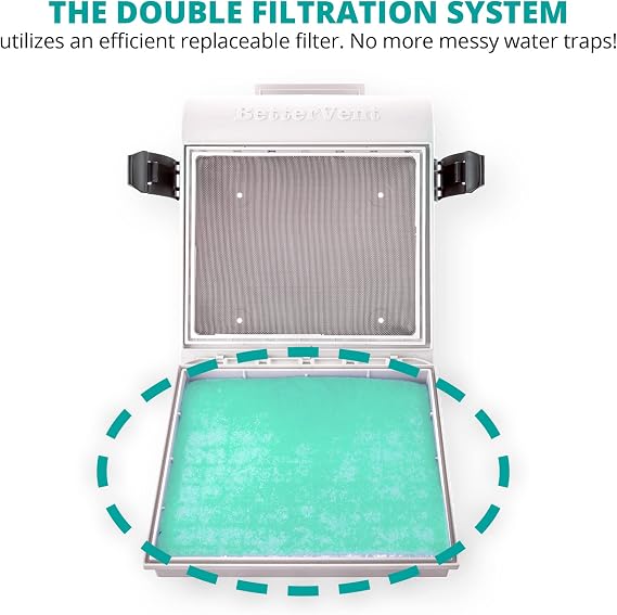 BetterVent Indoor Dryer Vent Kit & Replacement Filter Combo