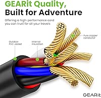 Vista 4 de GEARit - Cable de enchufe en línea para remolque de 7 vías (16 pies) con caja de conexiones de 7 salidas - Arnés de cableado resistente a
