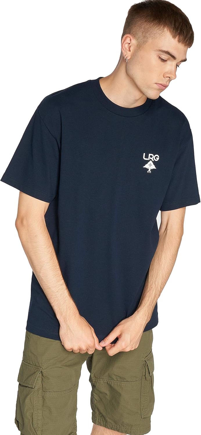 LRG Mens Lrg Mens Double Up Tree Logo Graphic T-Shirt