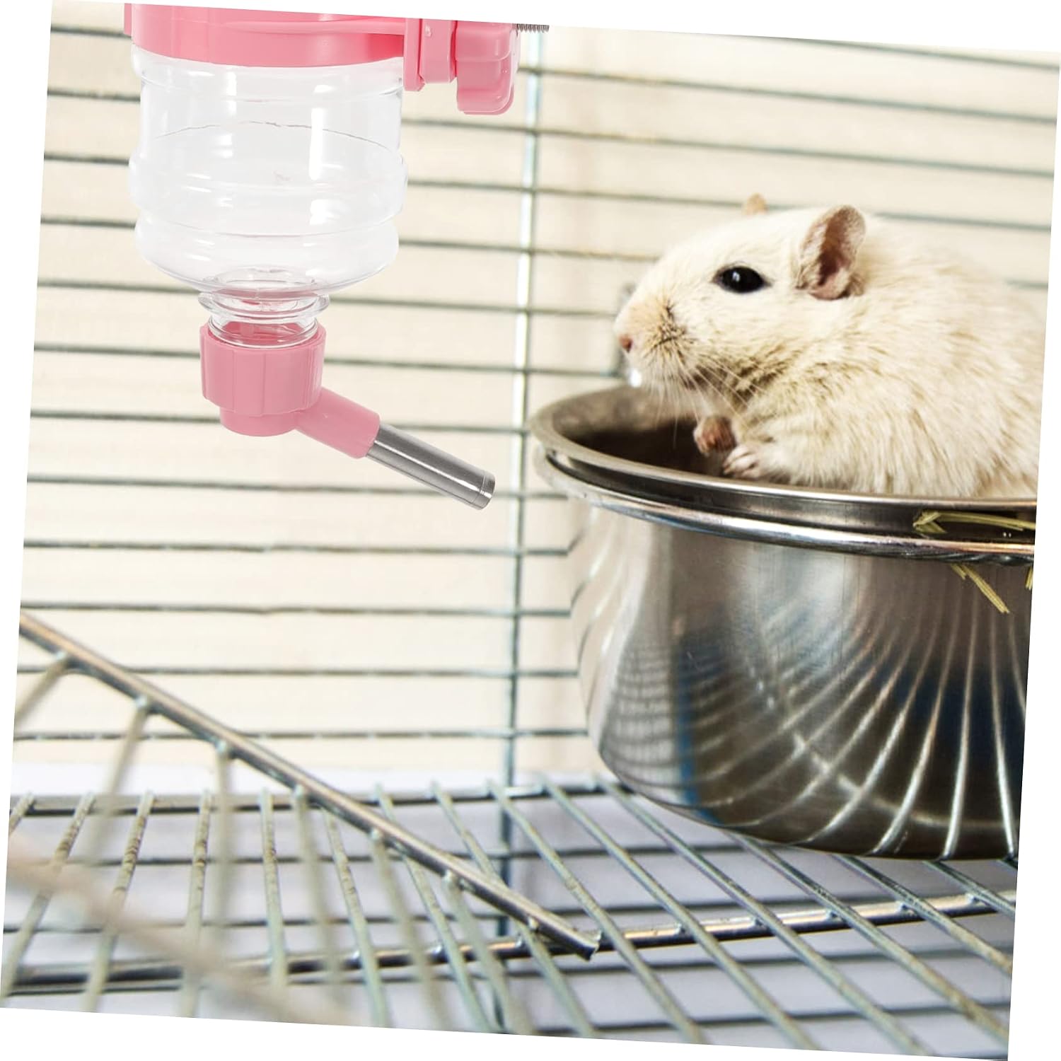 ORFOFE Automatic PET Water Bottle for Rabbits and Small Animals Leak-Proof Dispenser 473ml Capacity