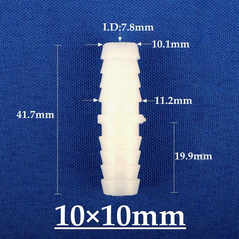 5 pièces 3-14mm de qualité alimentaire PE connecteurs barbelés Aquarium réservoir de poissons pompe à air tuyau joint tuyau d'eau souple connecteur de couplage égal