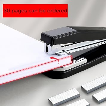 Rotatable Large Office Stapler for Students, Multifunctional Center Seam Thickened Stapler, Household Binding Supplies can be Customized for 30 Pages/1071