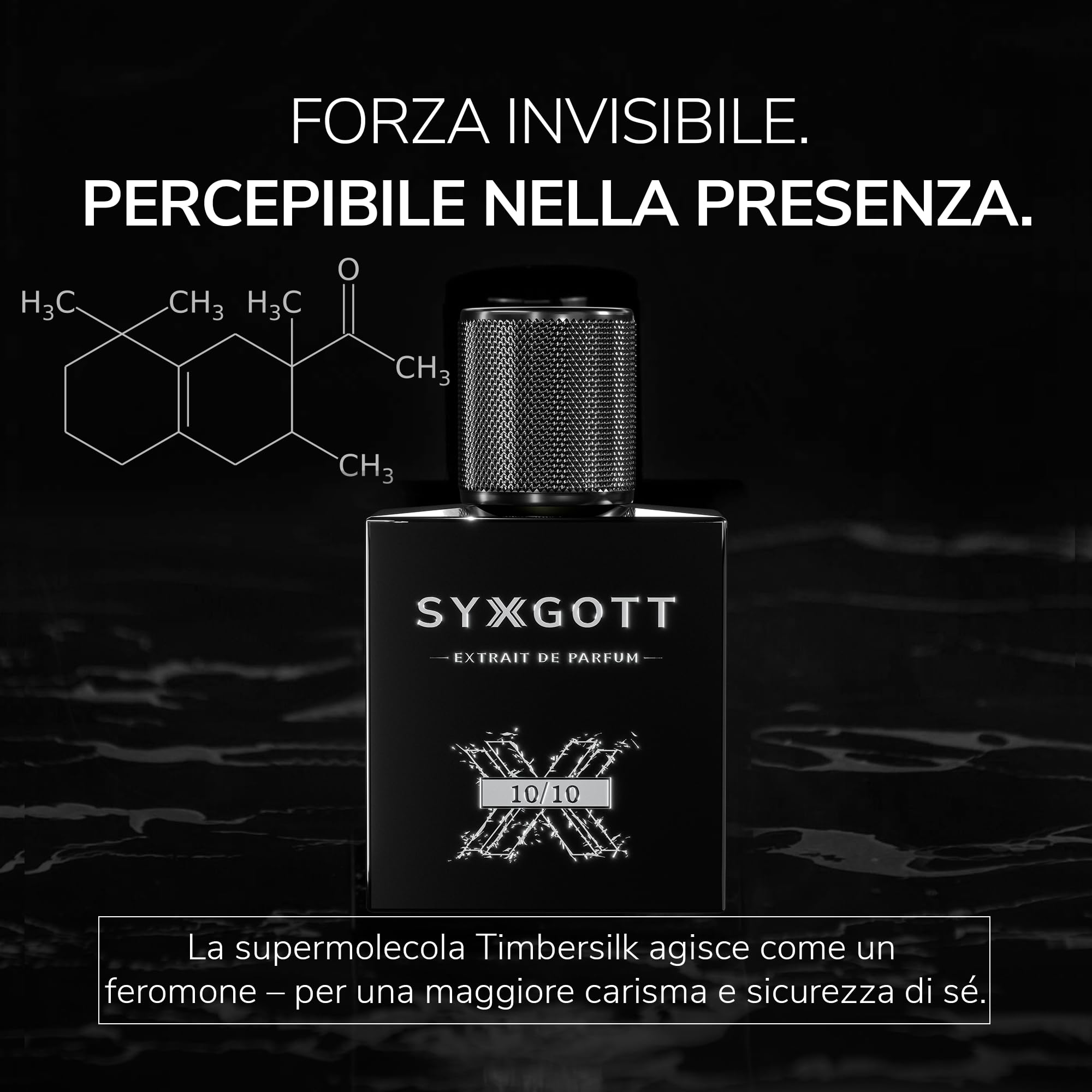 SYXGOTT 10/10 Profumo da uomo con olio di feromoni | Extrait de Parfum per uomini | Campioncino incluso | Oud, ciliegia, intenso | Fragranza estiva durevole ideale per tutti i giorni