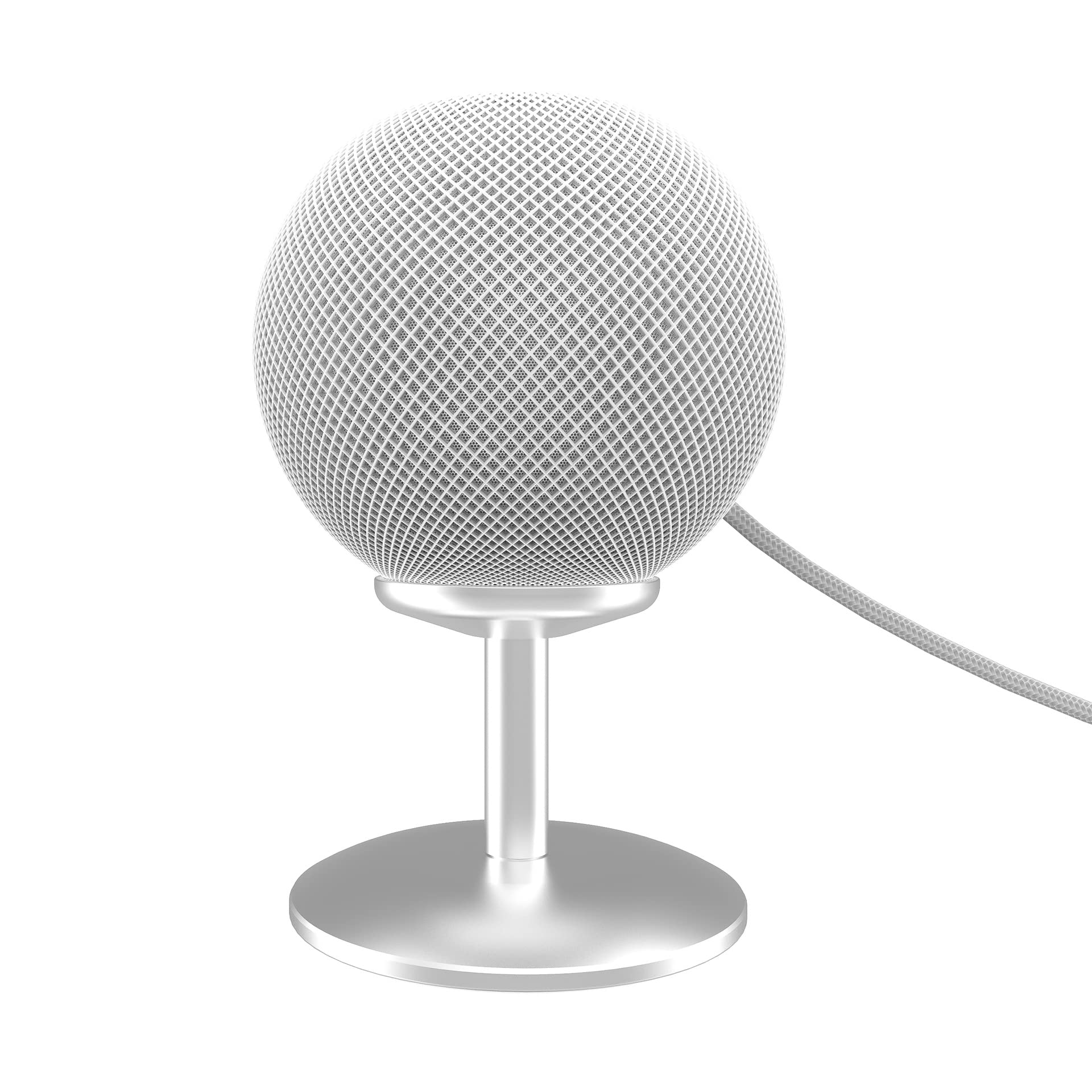 Support Google Home Pod Mini de qualité supérieure en acier blanc - 8