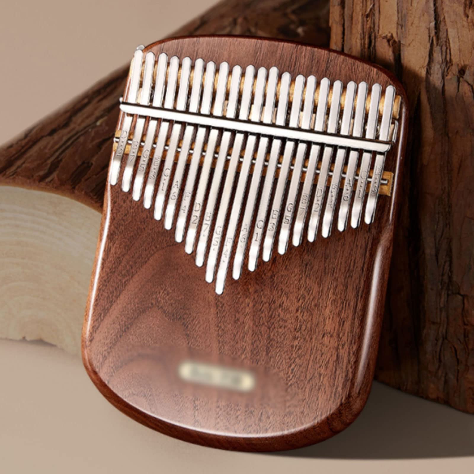 Suono Squisito Strumento Musicale in Legno massello per Pianoforte con Dita a 17 Toni, Pianoforte a Dita Facile da Imparare, per Principianti Adulti, Portatile Facile da Giocare