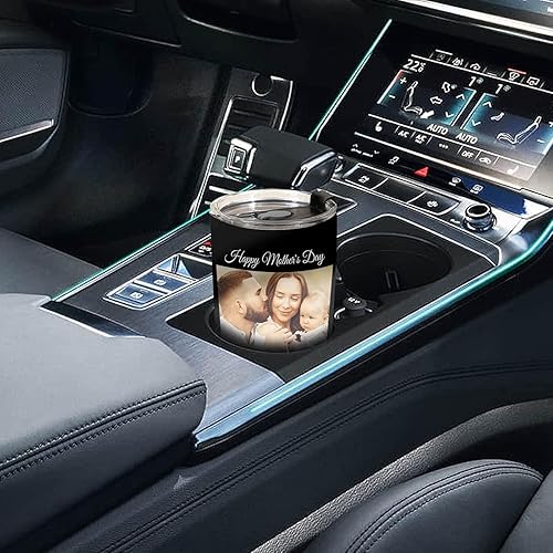 Miniatura 4 de Vaso personalizado con imágenes y nombre de texto, vaso de acero inoxidable personalizado con tapa, regalos personalizados para mujeres, hombres,