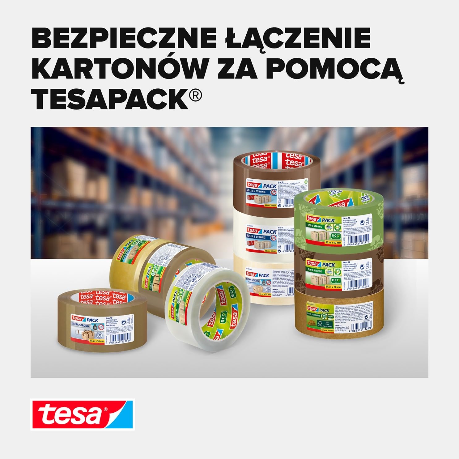 Tesa Extreme 58645 Taśma do Pakowania, Brązowy, 50 m x 50 mm