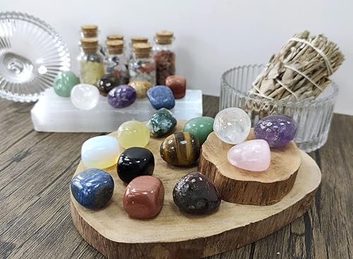 Miniatura 4 de MAIBAOTA Cristales de chakra, cristales naturales a granel, cristales pulidos, piedras de cristal, piedras preciosas naturales, relleno de jarrón,