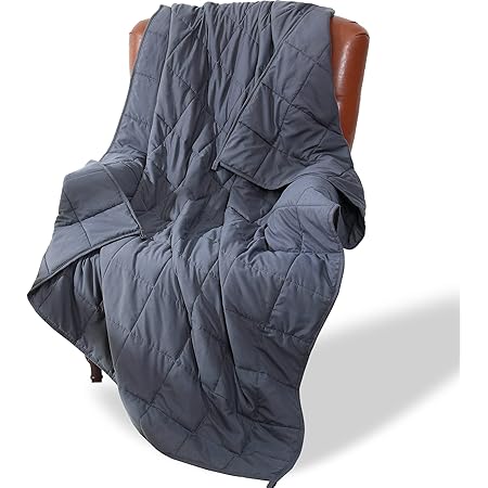 Alomidds Weighted Blanket (60"x80",20lbs Queen Size - Grey), Weighted Blankets for Adults and Kids,Cooling Breathable Soft and Comfort,Heavy Blanket Microfiber Material with Glass Beads