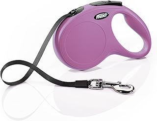 FLEXI New Classic Retractable Dog Leash (Tape), 16 ft, Medium, Pink (CL2MT5.250.P)