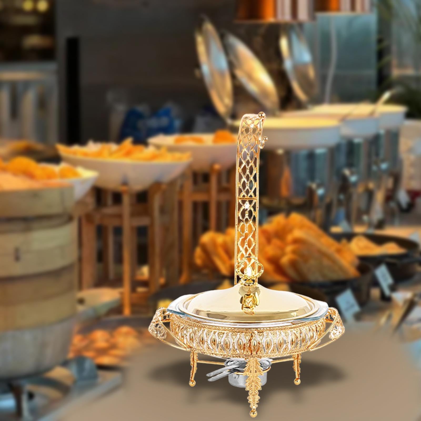 Juego de Buffet Calentador para Una Experiencia Gastronómica Elegante, 2L