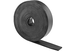 1-Inch 1/8-Inch 10-Foot Neoprene Rubber Strip - Perfect for Gaskets, DIY, and More