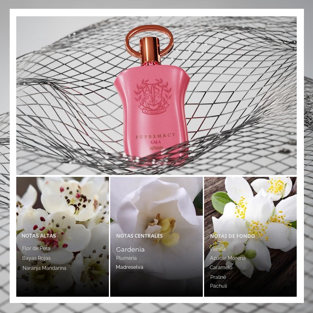 Supremacy Galaパウダリー×クリーミーフローラル｜オールシーズン Amazon.com: Afnan Supremacy Gala Eau De Parfum para mujer, 3.0