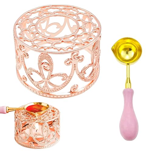Kit de sellado de cera, calentador de sellos de cera de metal con cuchara, sello de cera derretida, palos de sello de cera o cuentas de cera de disponible en Yaxa Venezuela