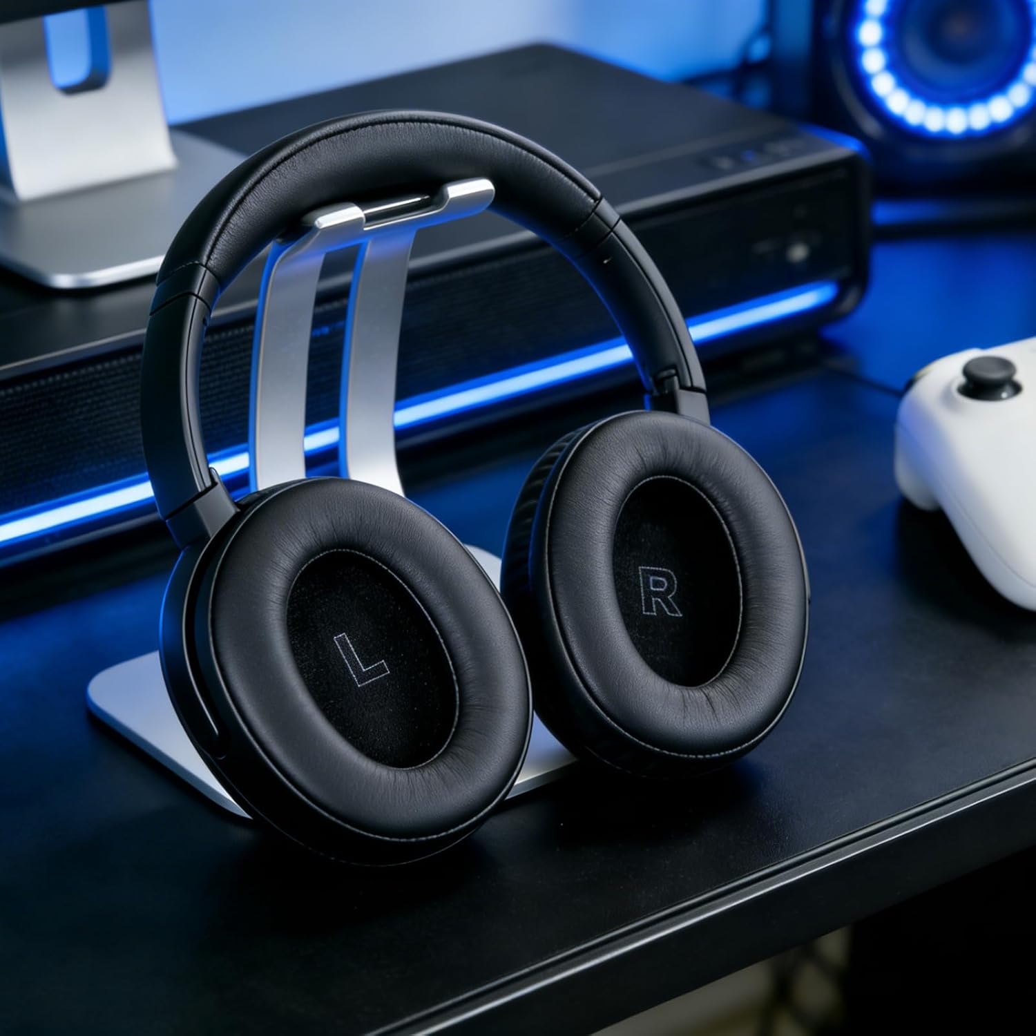 Replacement Earpads for Bose QuietComfort Ultra Gen 1 & Gen 2 Headphones, Ear Pads Cushions Replacement with Protein Leather and Noise Cancelling Memory Foam - Black - Image 2