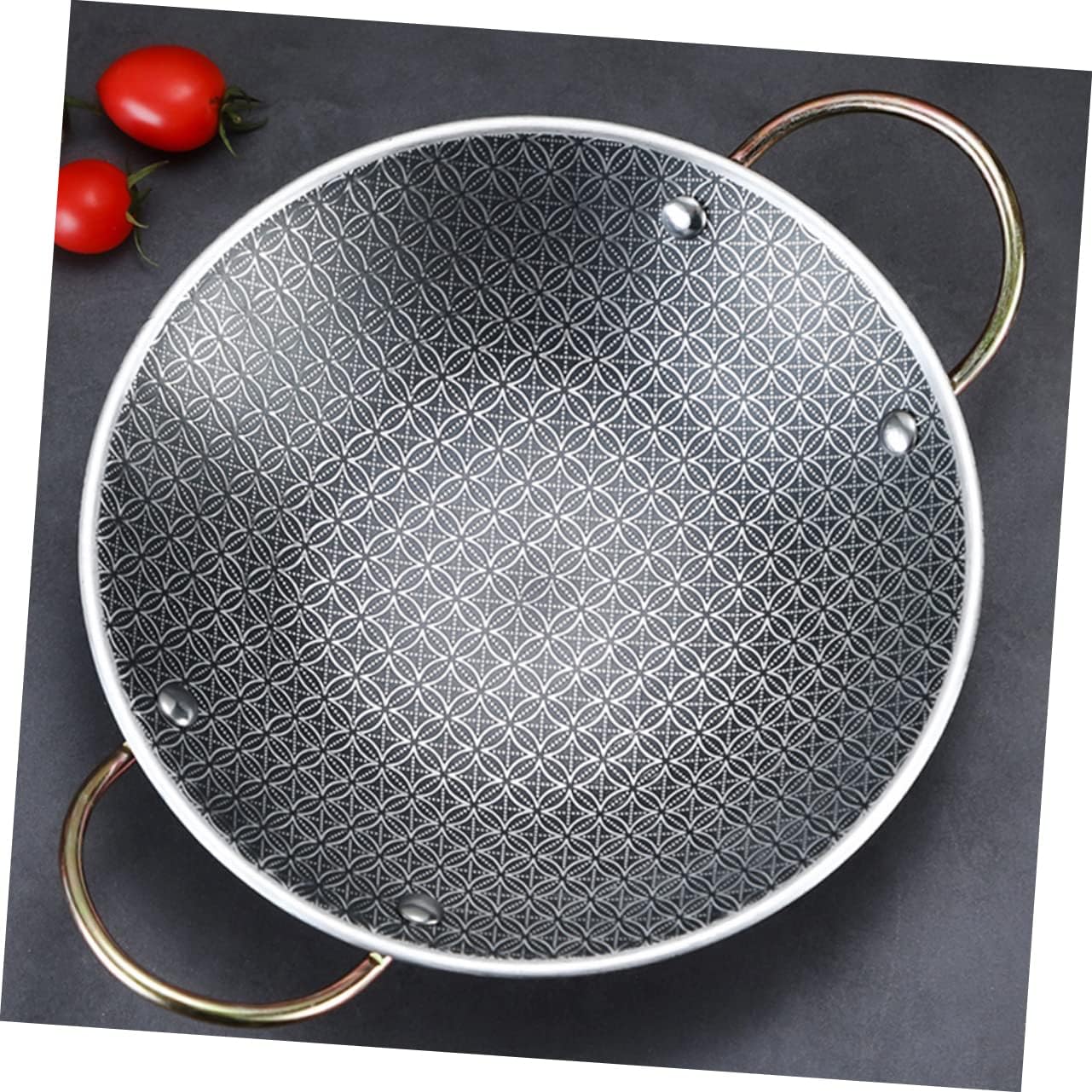 Stainless Steel Hot Pot with Double Handles Multi-function Cookware for Home Kitchen and Restaurants and Heat-resistant Cooking Pan for Gathering and Parties