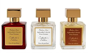 Geti Beauty Eau de Parfum Gift Set for Women 3 x 1 oz Perfume Sprays Long-Lasting Luxury Fragrance Collection for Gifting & Travel Sweet Amber & Woody Notes