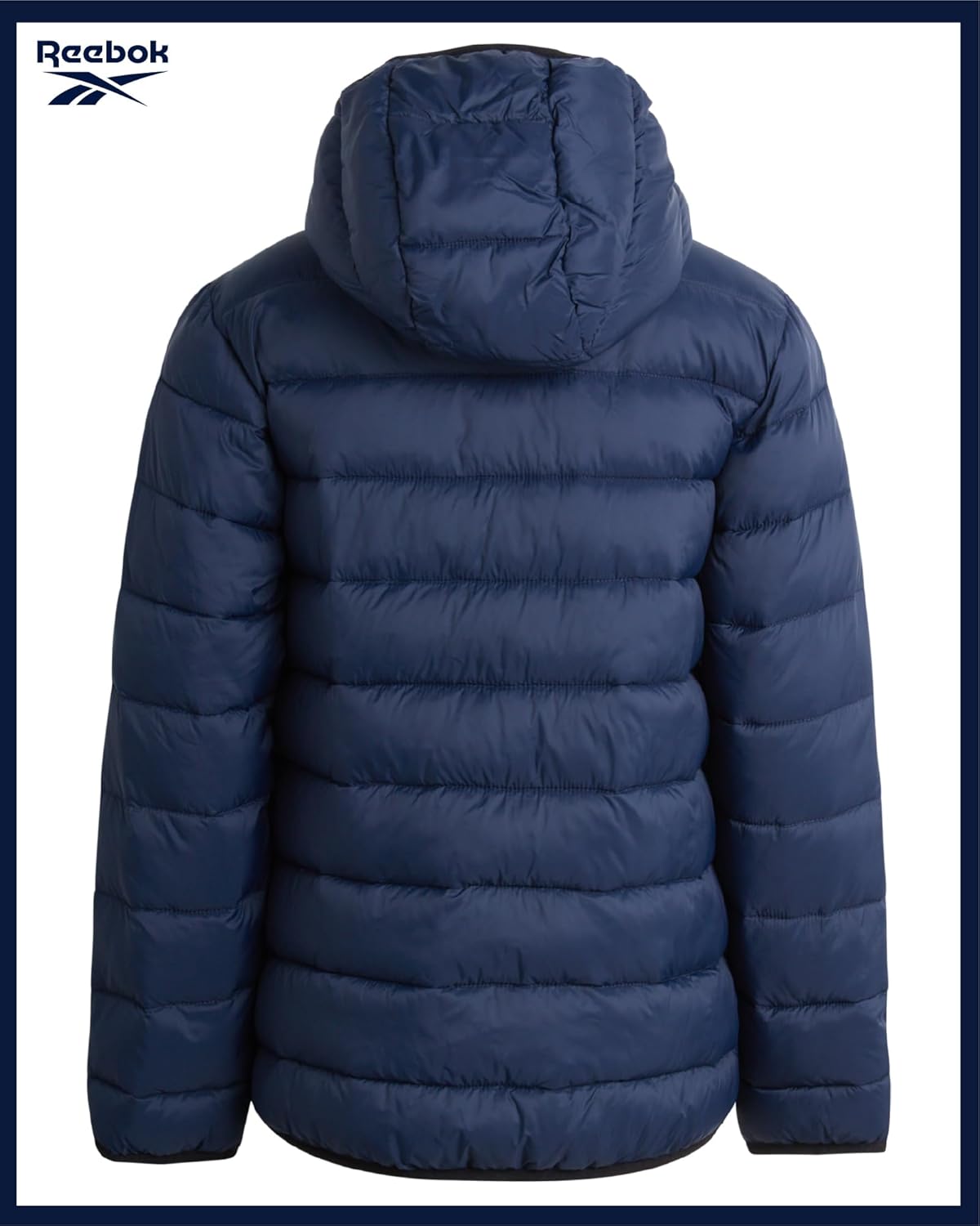 Reebok Boys Winter Coat - Lightweight Insulated Puffer Jacket - Wind & Water Resistant Quilted Hooded Winter Jacket for Boys - Image 7