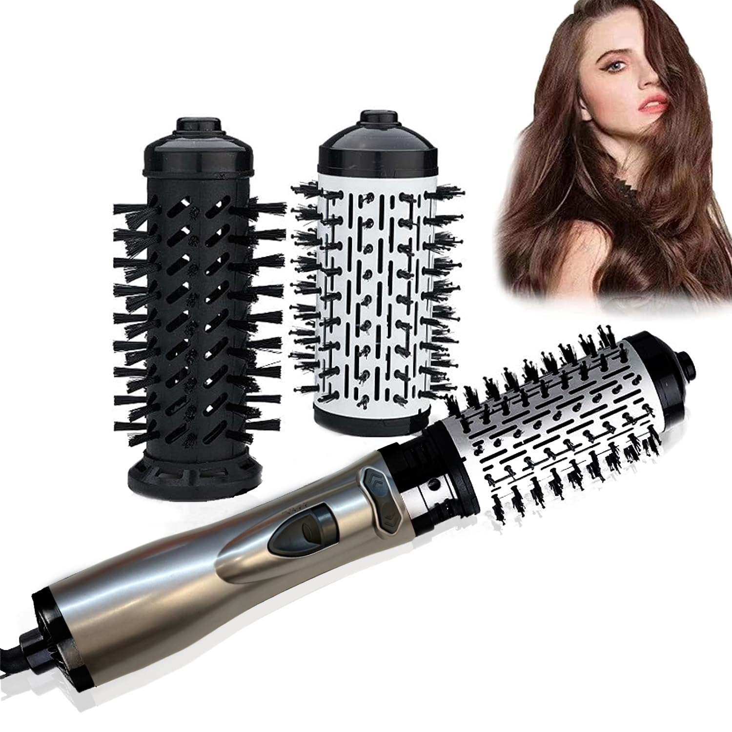 Amazon.com : 3-in-1 Hot Air Styler & Rotating Hair Dryer Brush