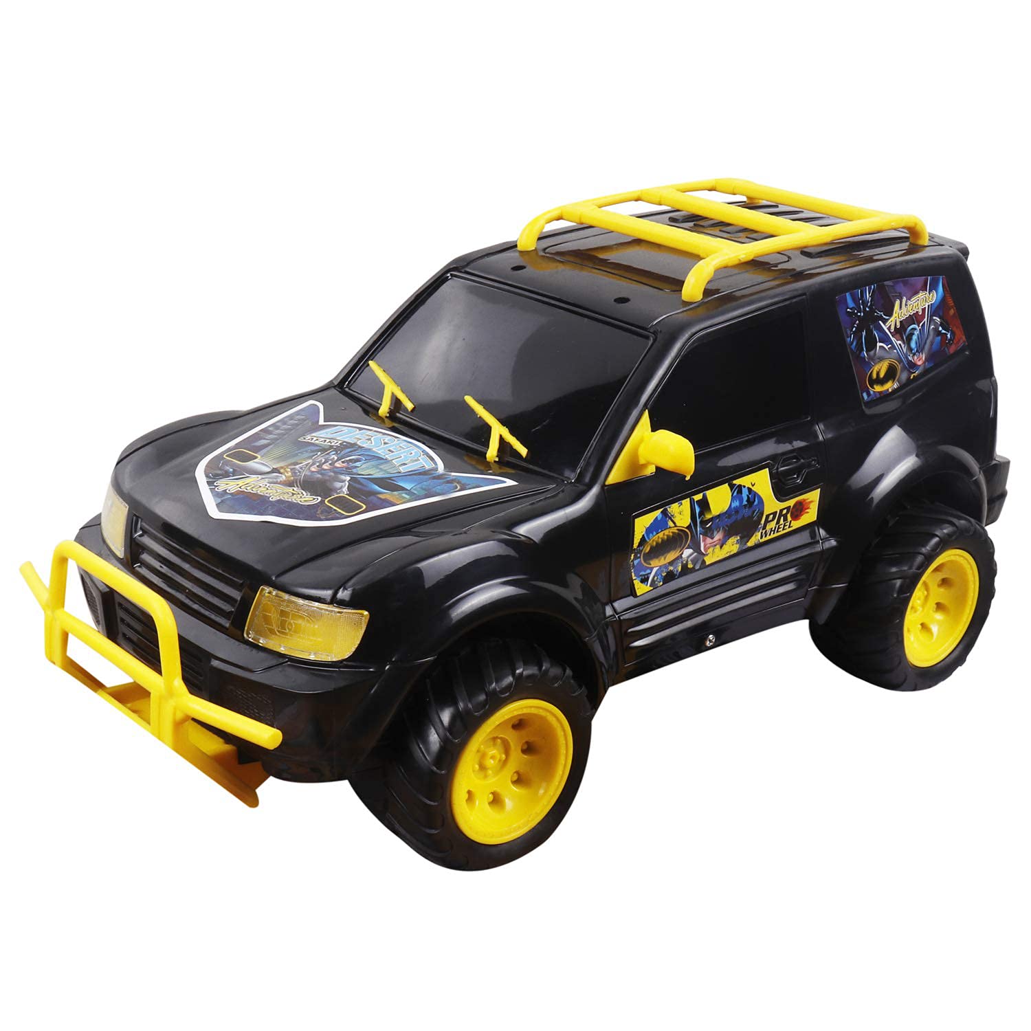 Miniature Mart Jumbo Size Car for Kids Just Push & Go Friction Powered Basic Toy Car | Big Size Toys | Gift for Kids | Suitable Age 2, 3, 4, 5, 6+ Year Children | Made in India (Black)