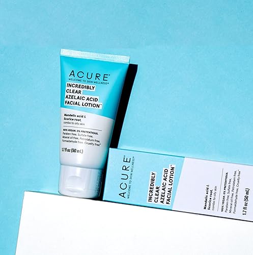 Miniatura 3 de Acure Loción facial de ácido azelaico increíblemente transparente, exfoliación suave para el equilibrio de la piel, tono uniforme y resplandeciente,