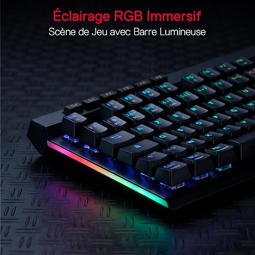 Redragon K580 Pro Clavier Mécanique sans Fil 3 Modes AZERTY RGB Hot Swap - 7