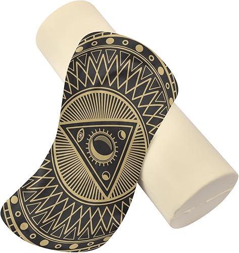 Miniatura 2 de Yuiboo Magic Mystery Boho - Almohada larga para cama de cuello redondo, almohada redonda suave, cilíndrica, almohada cervical, soporte para cama