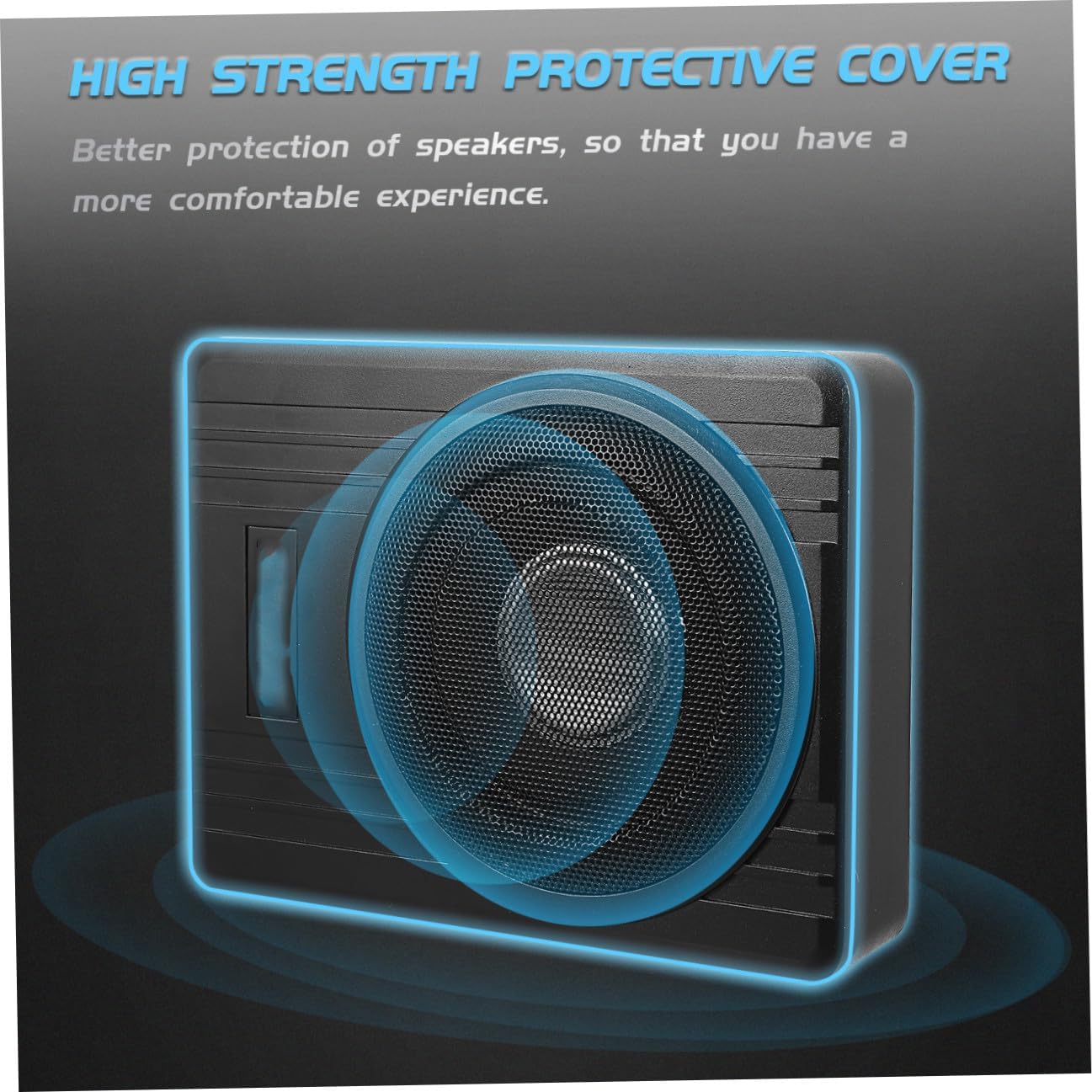 12v 8-inch Aluminum Alloy Car Under Seat Subwoofer Speaker 600w High Power Car Bass Audio System for Vehicle Amplifier Subwoofer Installation