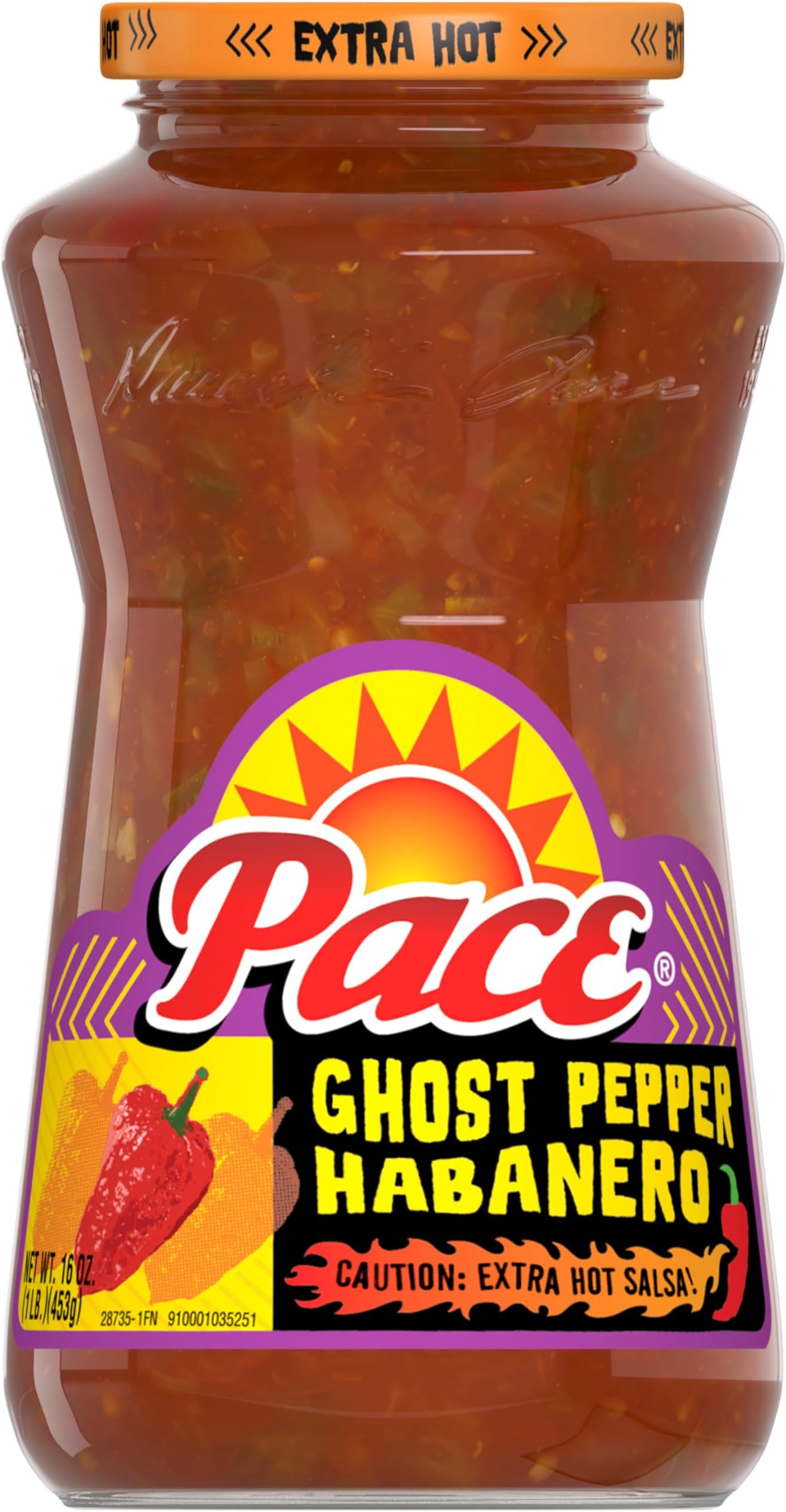 Ghost Pepper Habanero Extra Hot Salsa, 16 oz Jar