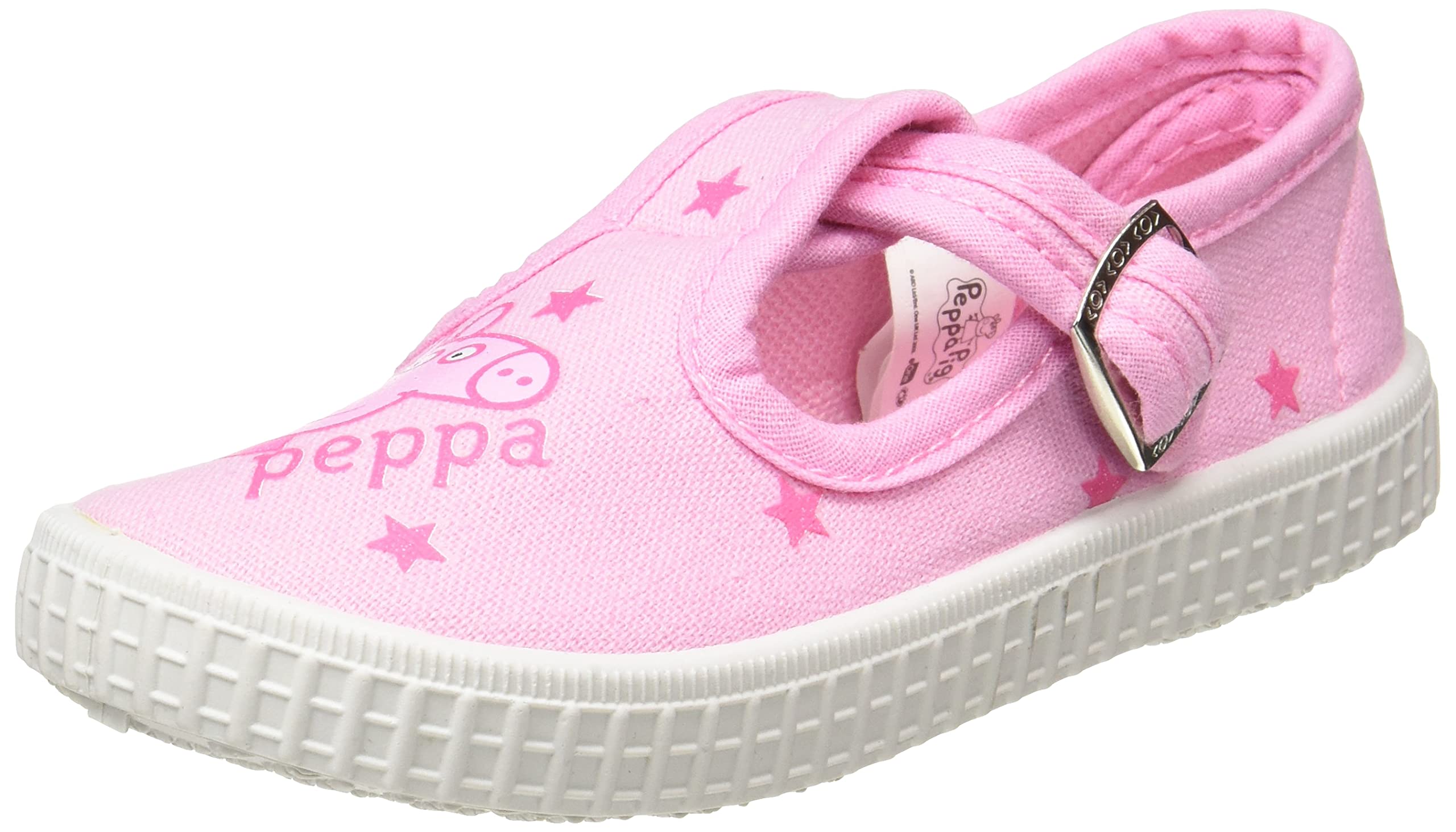Cerdá Scarpe Da Ginnastica Unisex Bambini - Rosa, Taglia 26 EU: Tela E Cotone, Suola Sintetica, Comode E Con Chiusura A Fibbia.