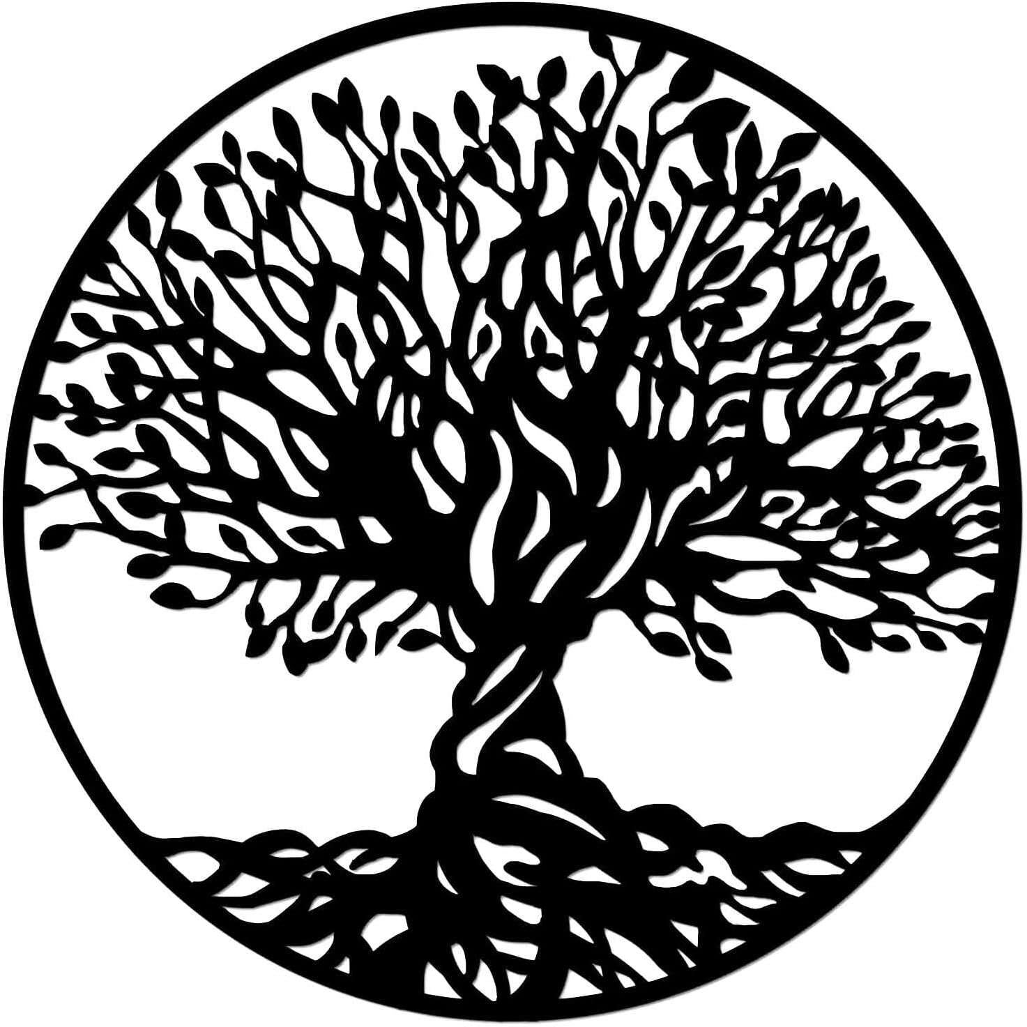 Metal Wall Wall Hanging, Tree of Life Family Tree 3D Metal Artwork