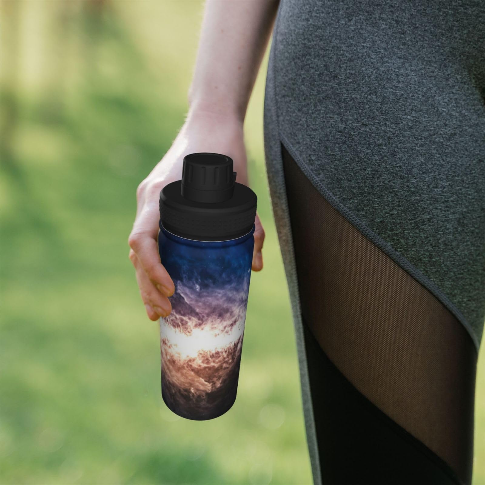 Galaxy Print Wasserflasche Edelstahl Isolierflaschen 18oz Sport Wasserflaschen für Männer Frauen