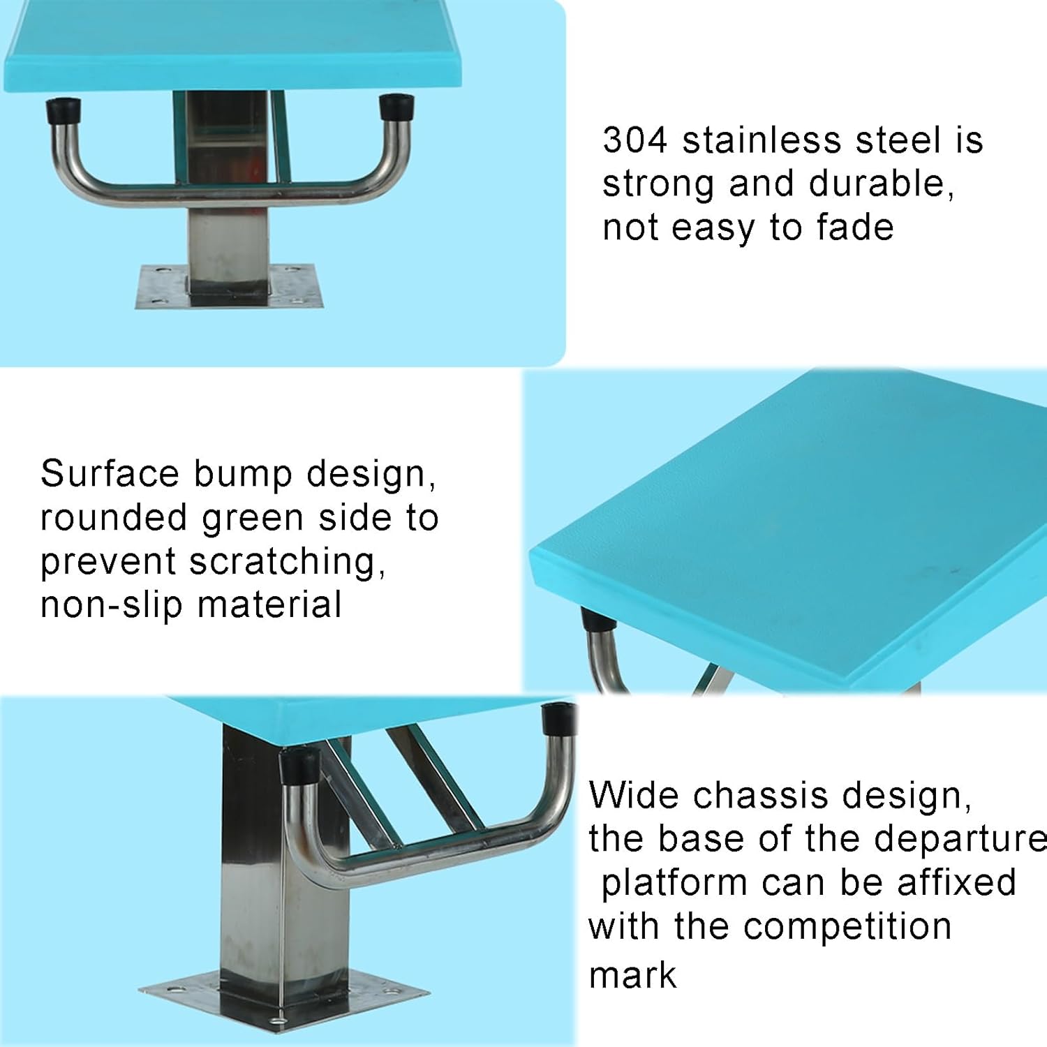 Standard Pool Diving Platform, Indoor Outdoor Competition Professional Diving Boards, Heavy Duty Diving Inclined Countertop for Stadiums