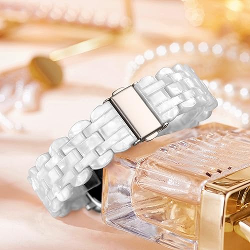 Miniatura 126 de Lightweight Resin Band For Apple Watch Series 11 10 SE 9 8 7 6 5 4 3 2 1 Ultra 3 2, Fashion Adjustable Replacement Strap for iWatch Bands 38mm 40mm