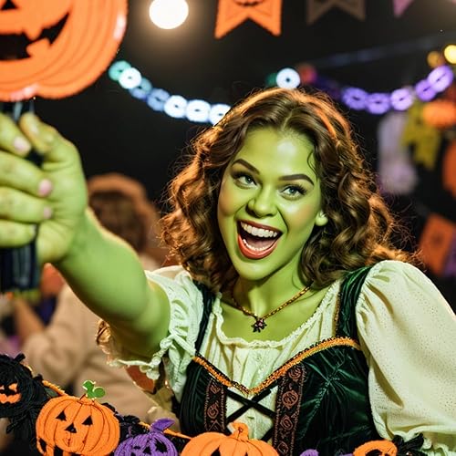 Vista 141 de MEICOLY Pintura facial naranja para el cuerpo (1.06 onzas), pintura facial crema para Halloween, calabaza, tigre, efectos especiales, maquillaje