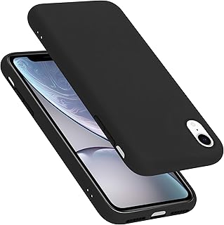 Cadorabo Coque pour Apple iPhone XR en Liquid Black - Housse Protection Souple en Silicone TPU avec Anti-Choc et Anti-Rayu...