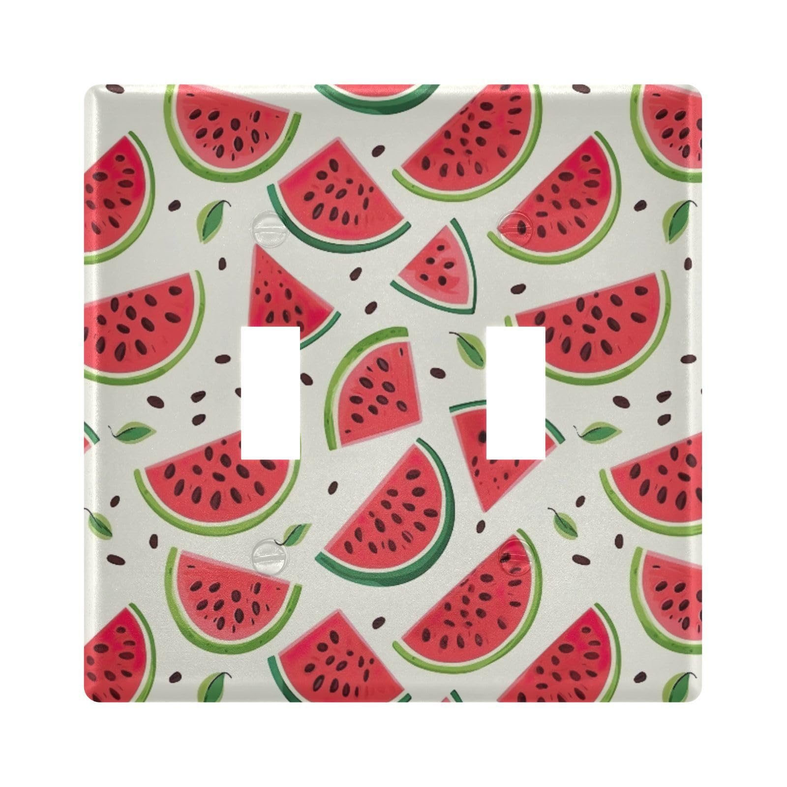 UMIRIKO Watermelon Light Switch Cover Plate Covers Decorative Double Toggle Home Decor 202a8927
