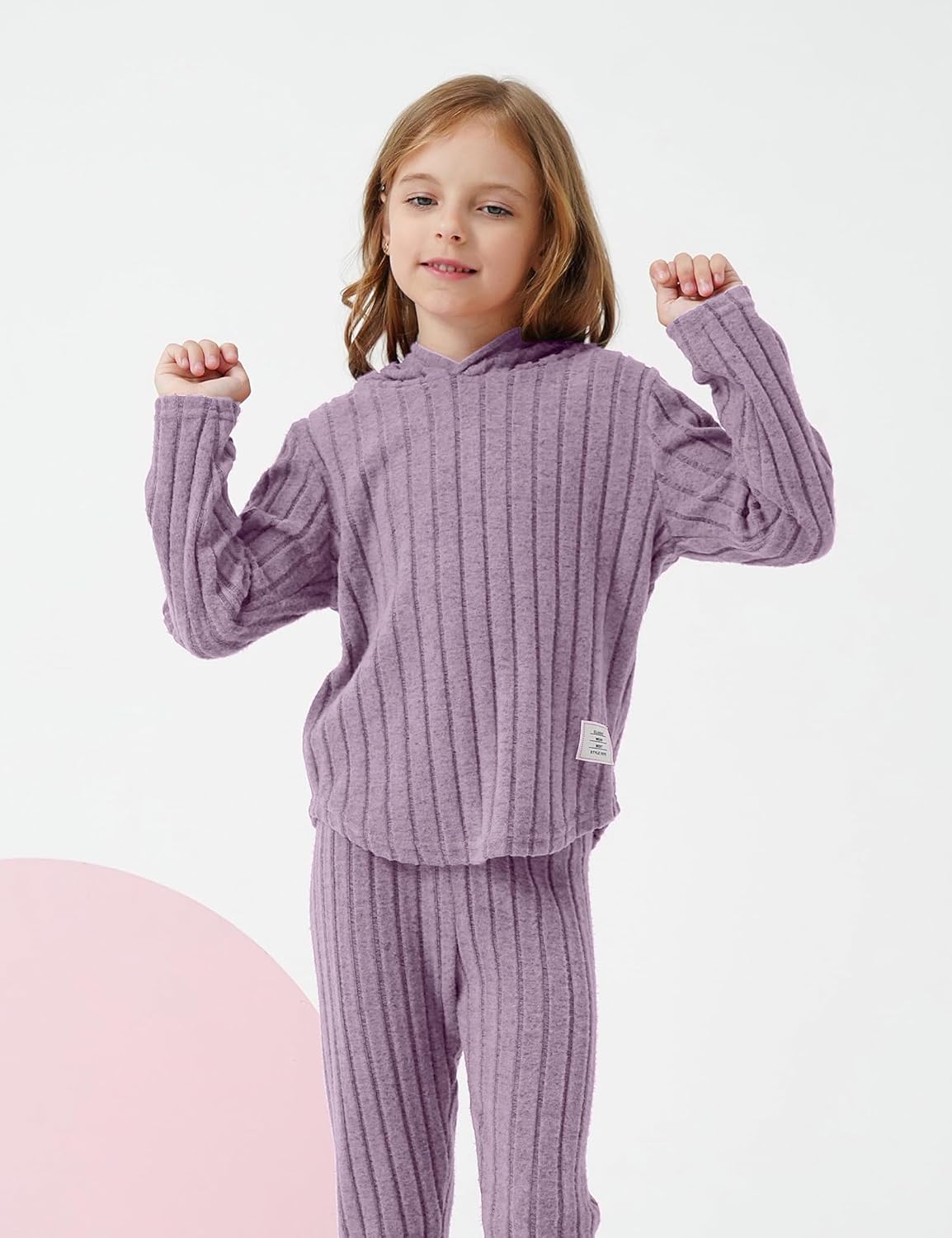 Toddler Girl Fall Clothes Set Warm Sweatshirt Pants Long Sleeve Sweatsuits Winter Hooded Pullover Outfits - Image 5