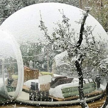 Bubble House Transparent Inflatable Tent with Electric Pump, Inflatable Outdoor Tent, Outdoor Camping Tent, Backyard Camping, Diameter 9.8 ft 3 m, Sunbathing, Windproof, Automatic Rainproof, Portable