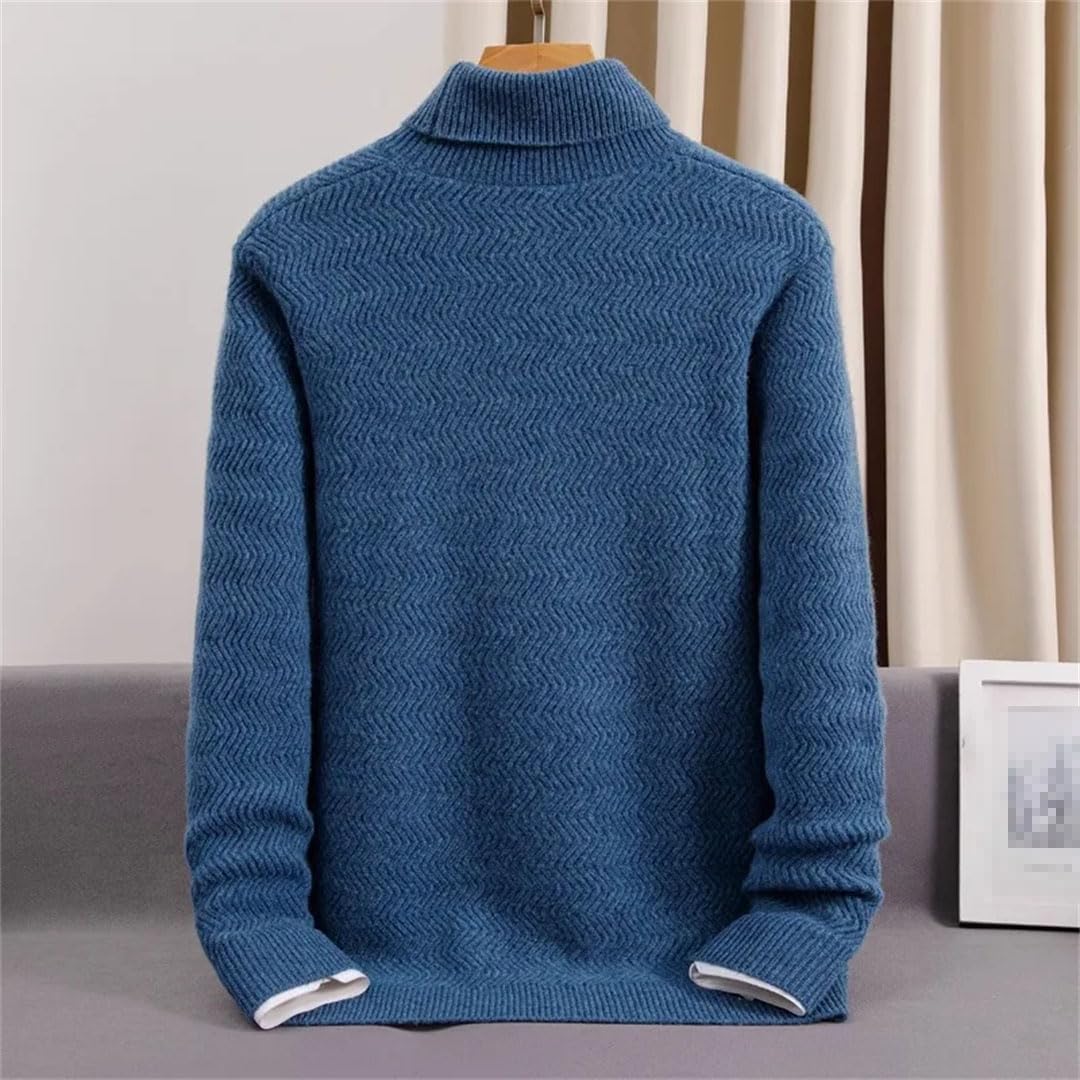 Vogrtcc Suéter De Cachemira con Cuello Alto para Hombre Invierno Tallas Grandes