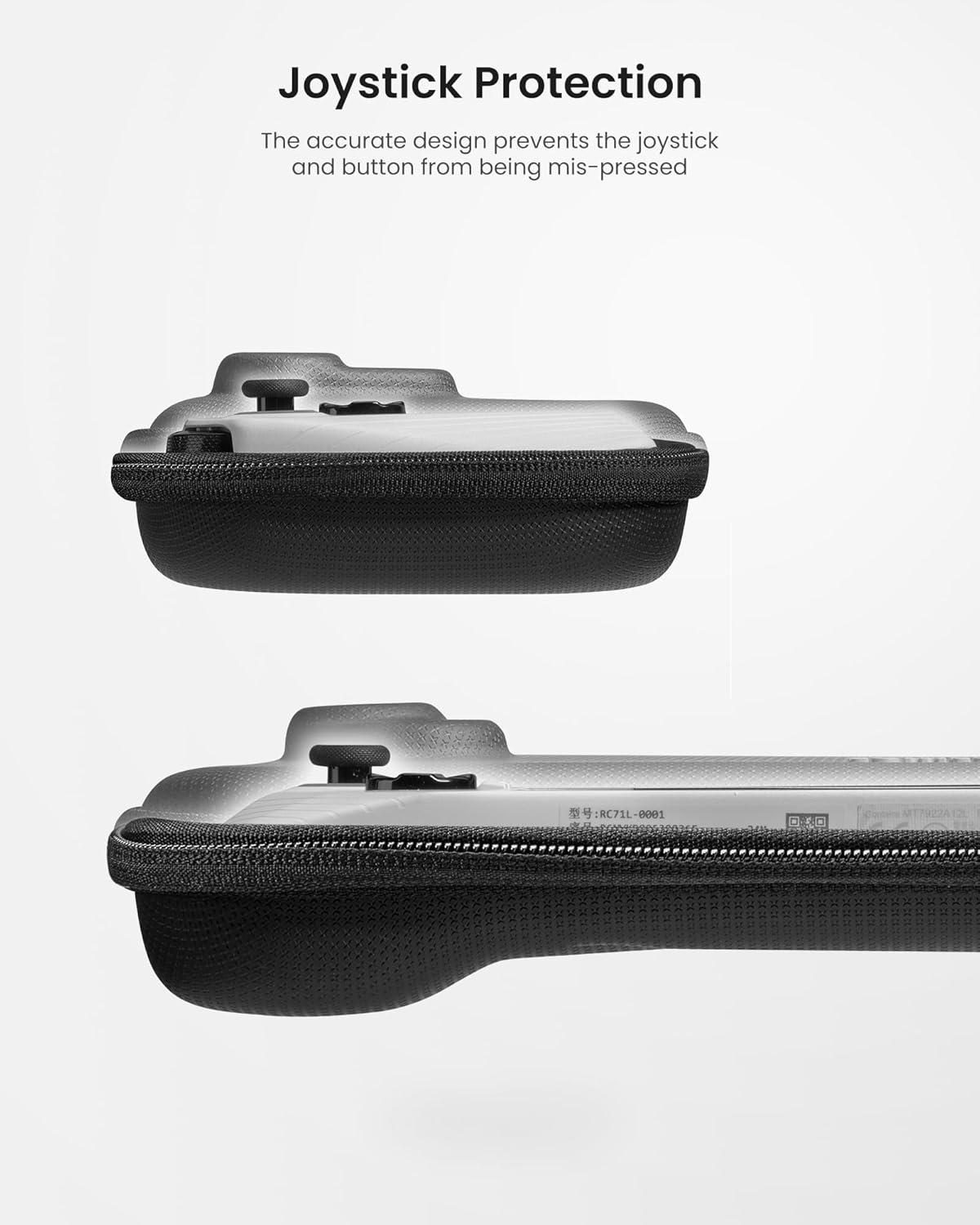 tomtoc Carrying Case Compatible with ASUS ROG Ally/ROG Ally X, Slim Case, Protective Hard Portable Travel Carrying bag for ASUS ROG Ally Console, Lightweight Shell for Travel, Black - Image 5